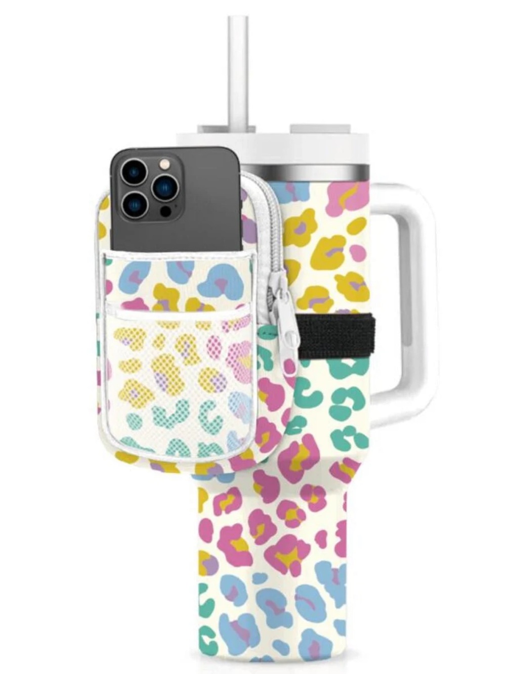 New! Katydid Pastel Leopard Tumbler Belt Bag